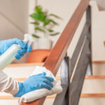 Deep,Cleaning,For,Coronavirus,Disease,Prevention.,Alcohol,disinfectant,Spray,On,Wipes