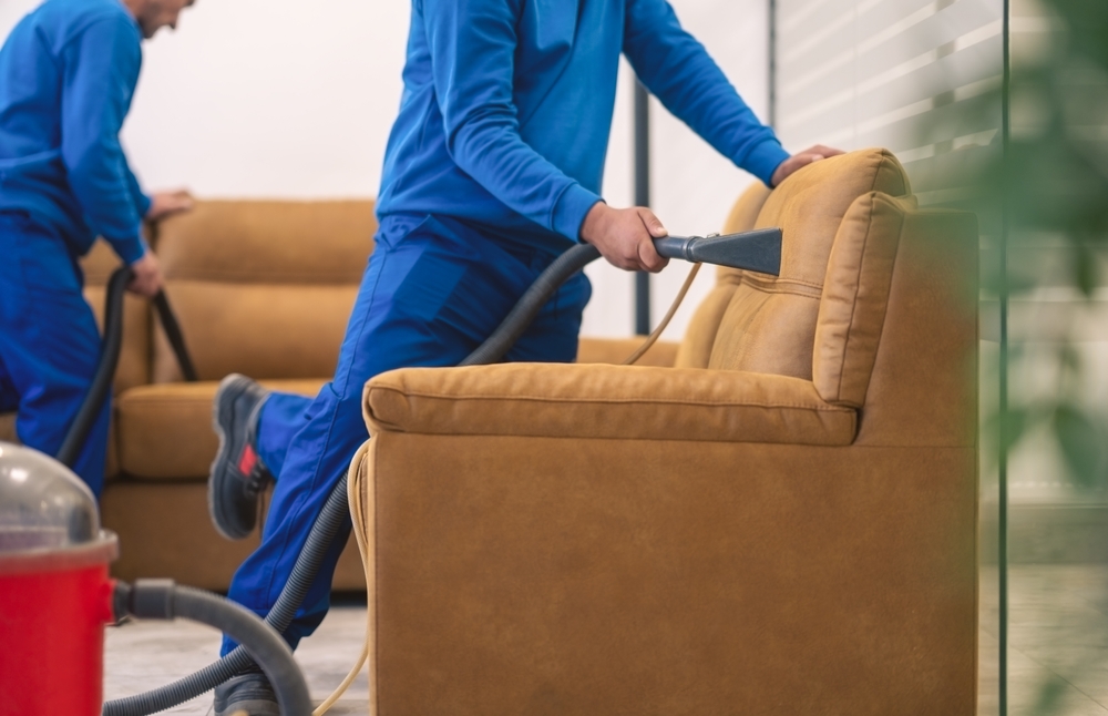 Machine,Upholstery,Cleaning.cleaning,Furniture.two,Workers,Cleaning,Upholstery